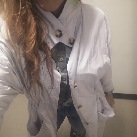 WOMEN'S JACKET, LONG BUTTON PARKA - Picture 6 of 6